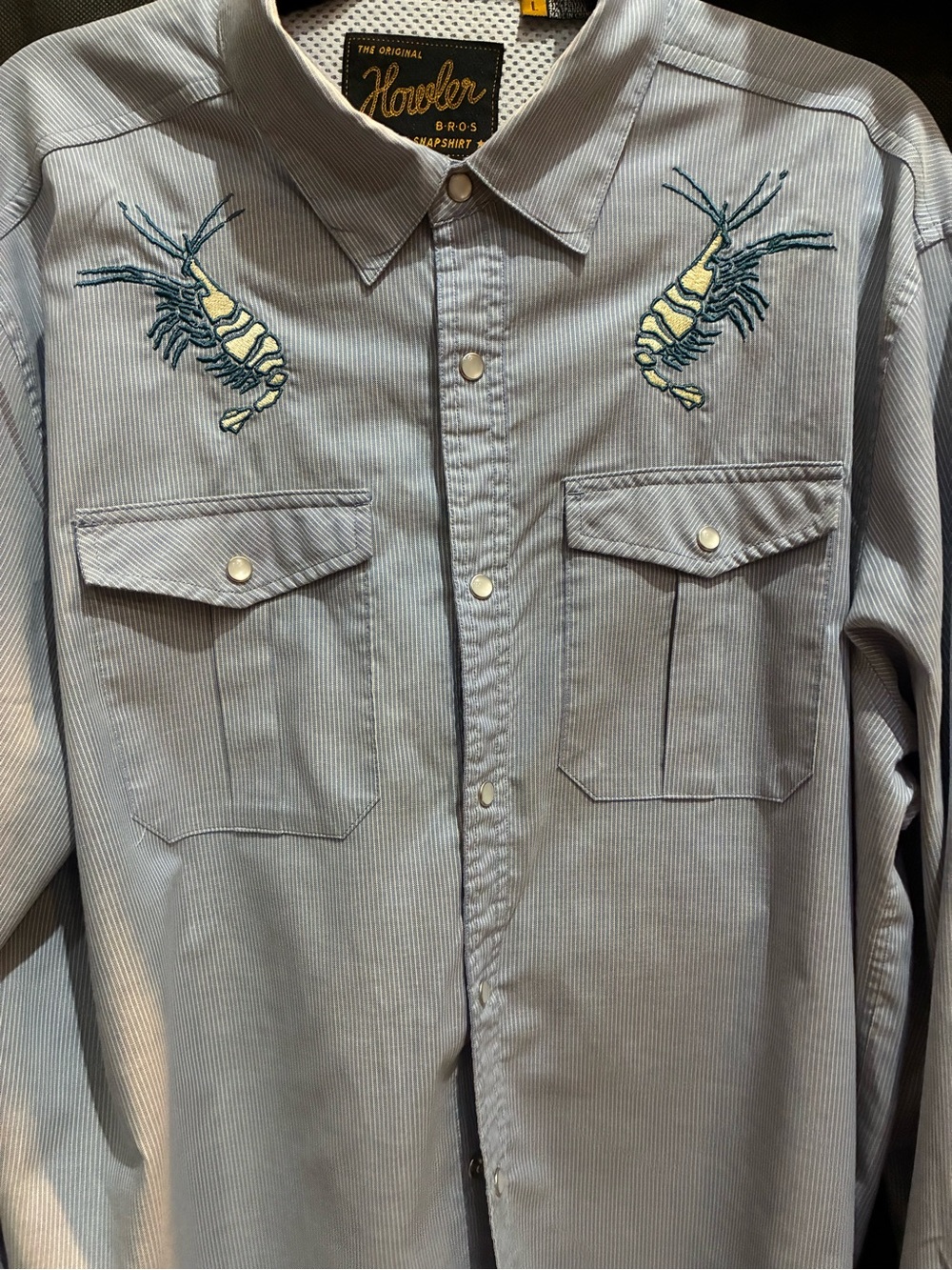 Howler Brothers - Dancing Prawns 10year - long sleeve Gaucho - Like New.- Large
